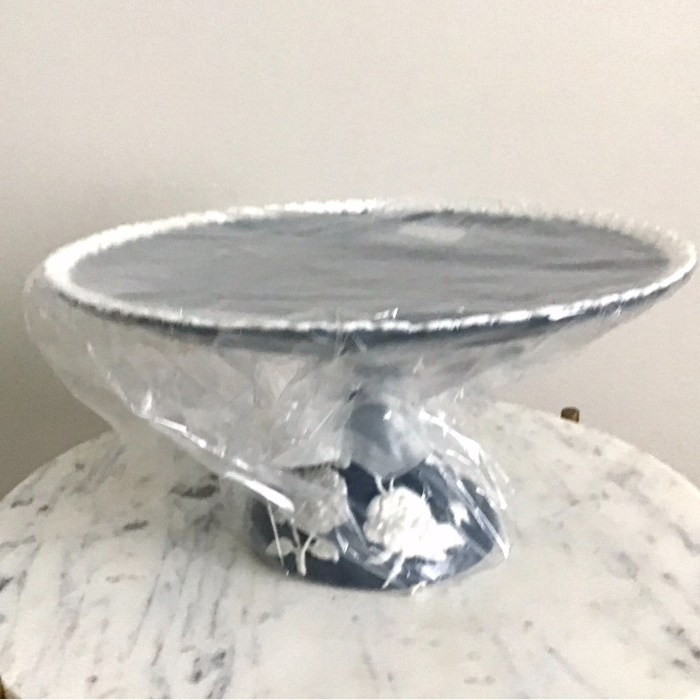 RARE Anthropologie Turkuaz Kitchen Posy Cake Stand Handpainted Glazed NIB NWT - Picture 9 of 14